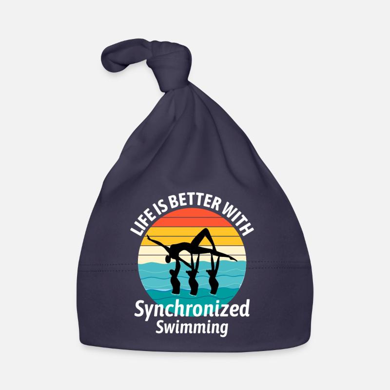 Synchro Schwimmer Synchronschwimmen Vintage Baby Bio-Mütze
