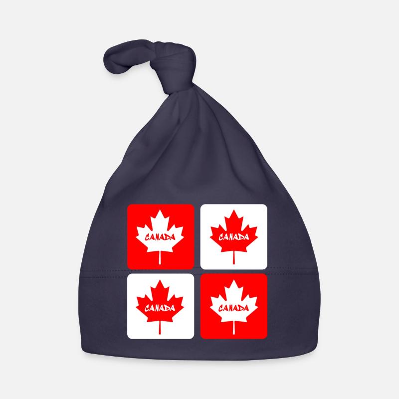 Drapeaux en feuille d'érable du Canada Bonnet bio Bébé
