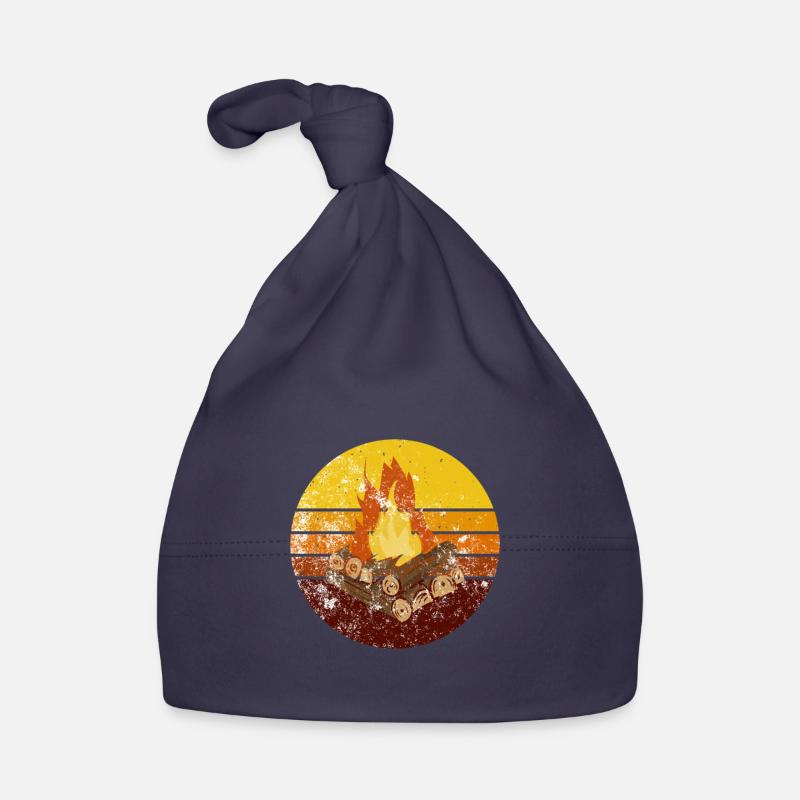 Feu de camp Camping Retro Bonnet bio Bébé