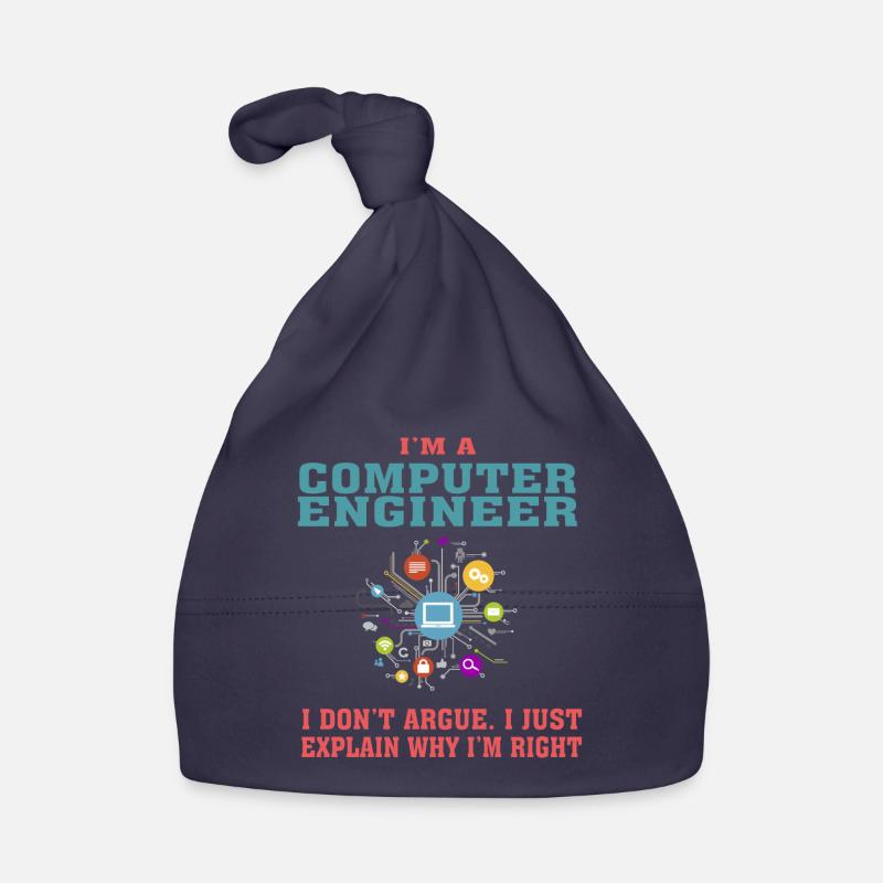 Funny Computer Engineering Quote for Computer Engi Organic Baby Cap