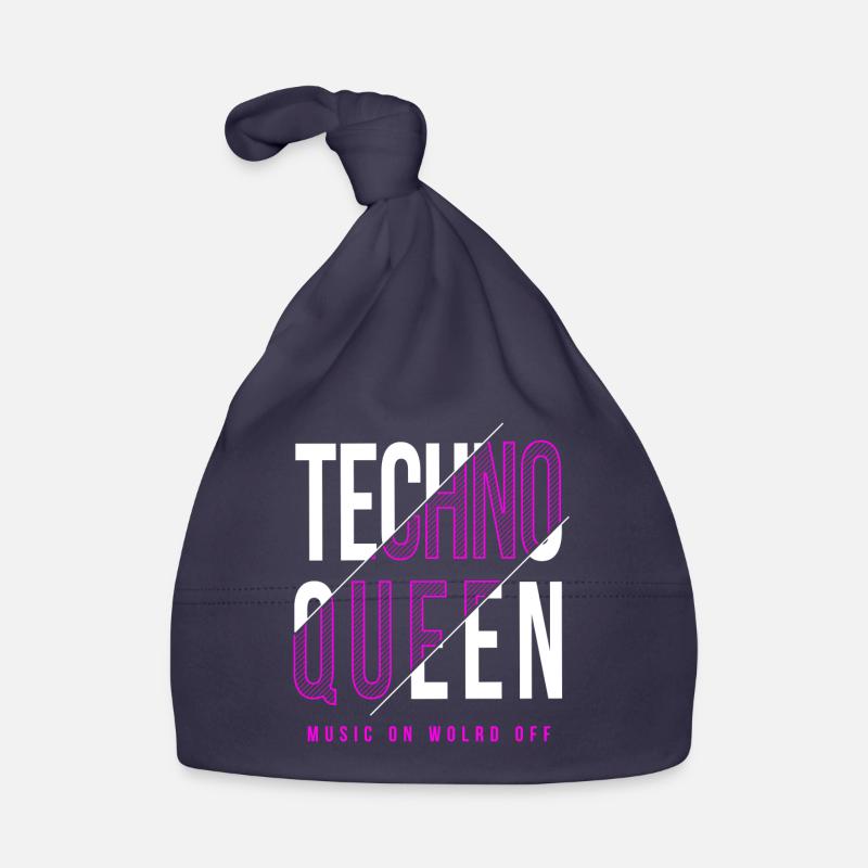 Techno Queen Design Baby Bio-Mütze