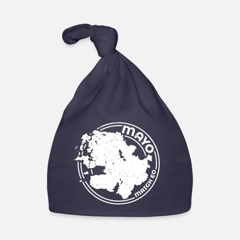Comté de Mayo Irlande | Timbre de contour de carte Bonnet bio Bébé