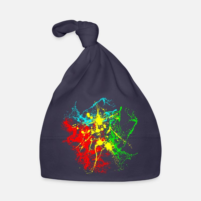 Paint splashes Organic Baby Cap