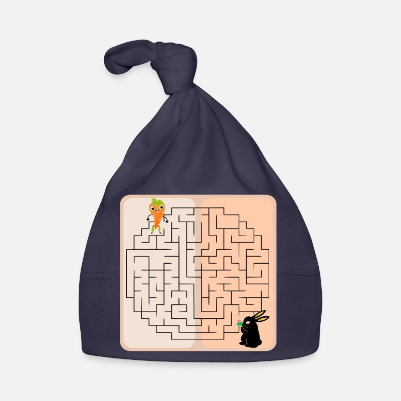 Labyrinth Easter Bunny - Easter - Carrot - Maze Organic Baby Cap