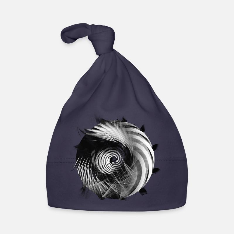 Abstract Black Hole Organic Baby Cap