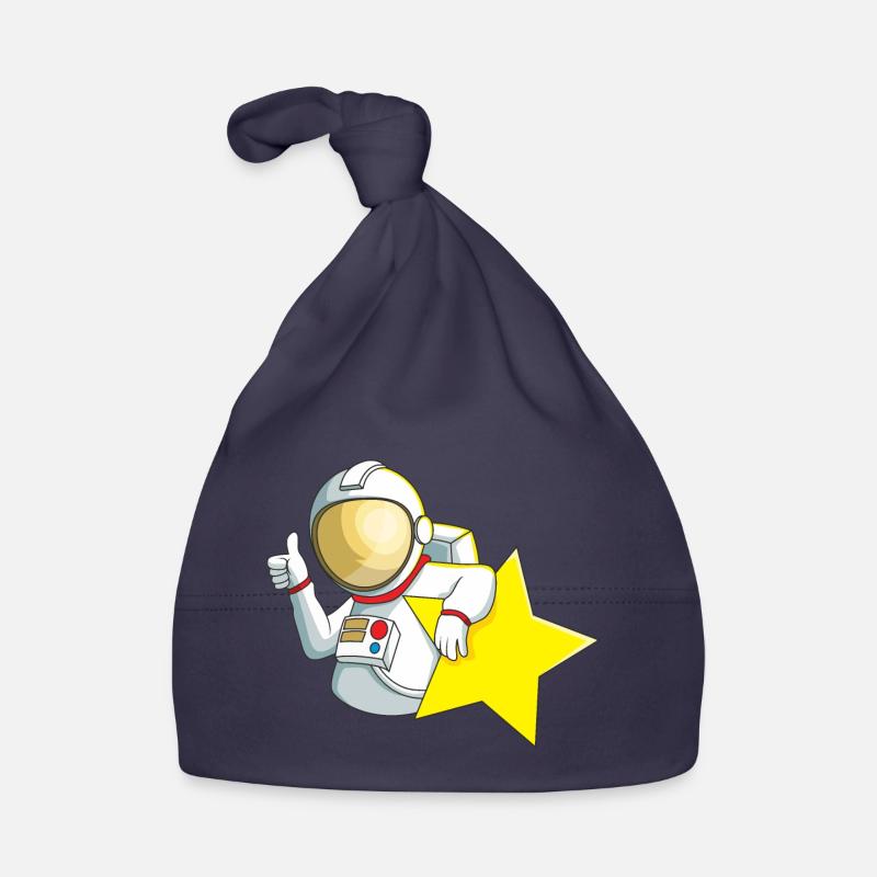Astronaut Star Organic Baby Cap