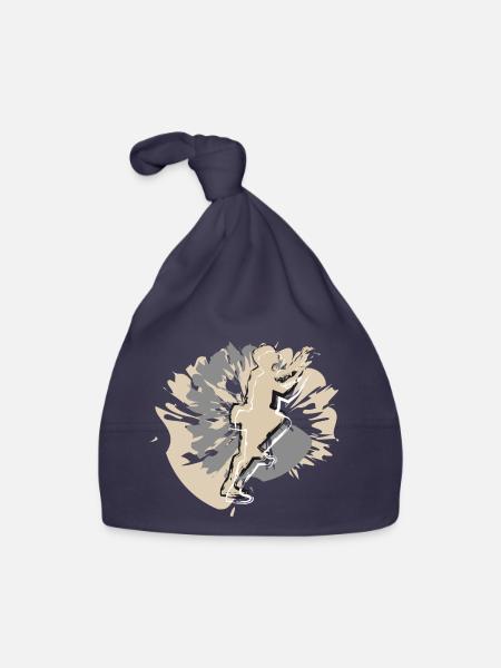 Valentine's Day climbing for men - Organic Baby Cap - navy - Front