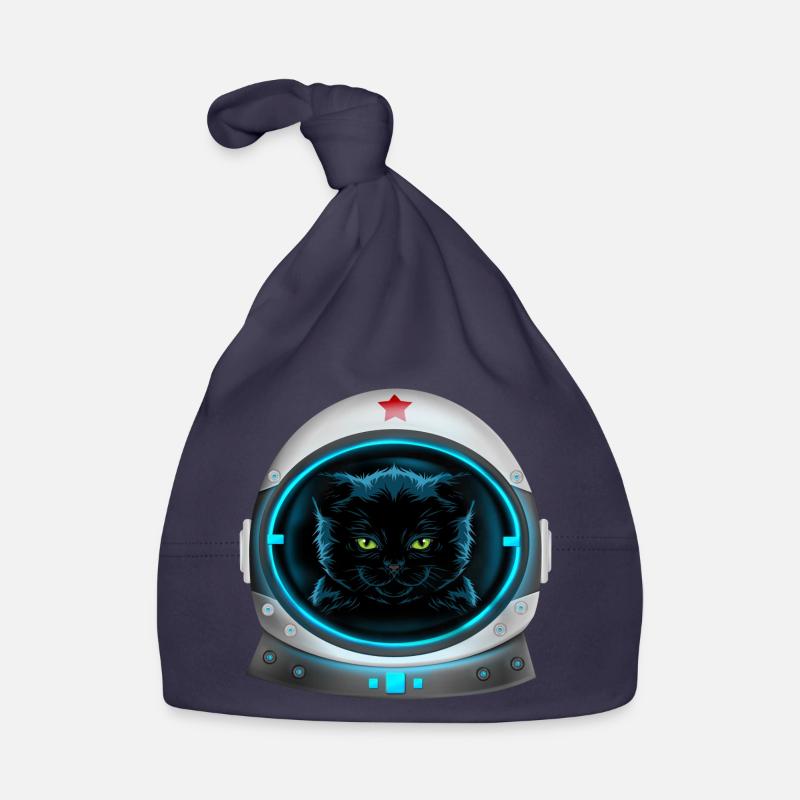 angry space cat Astronaut Baby Bio-Mütze