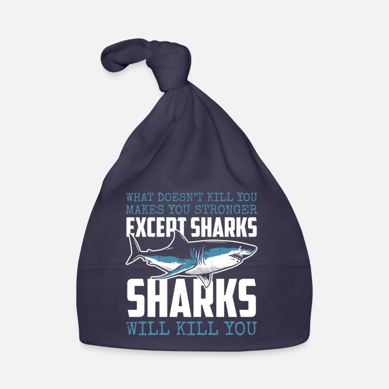 Grand requin blanc Mer Eau de Voile Bonnet bio Bébé
