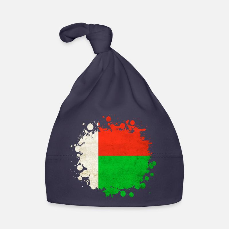 Blob de drapeaux de Madagascar Bonnet bio Bébé
