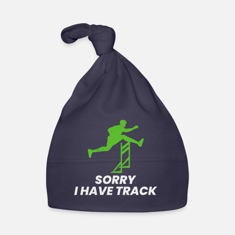 Hurdles Hurdling Hurdler Running Runner Athletes Organic Baby Cap