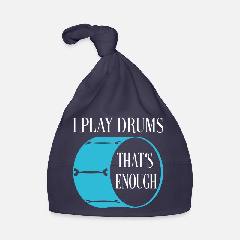 I play drums - that's enough Organic Baby Cap