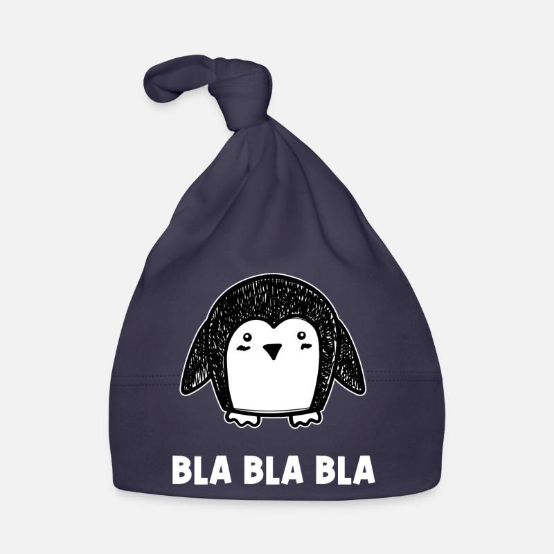 Tier Schnee Spruch Eis Vogel Pinguin Seevogel Baby Bio-Mütze