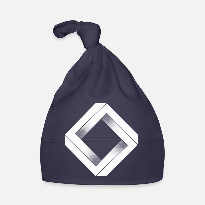 White impossible diamond Organic Baby Cap