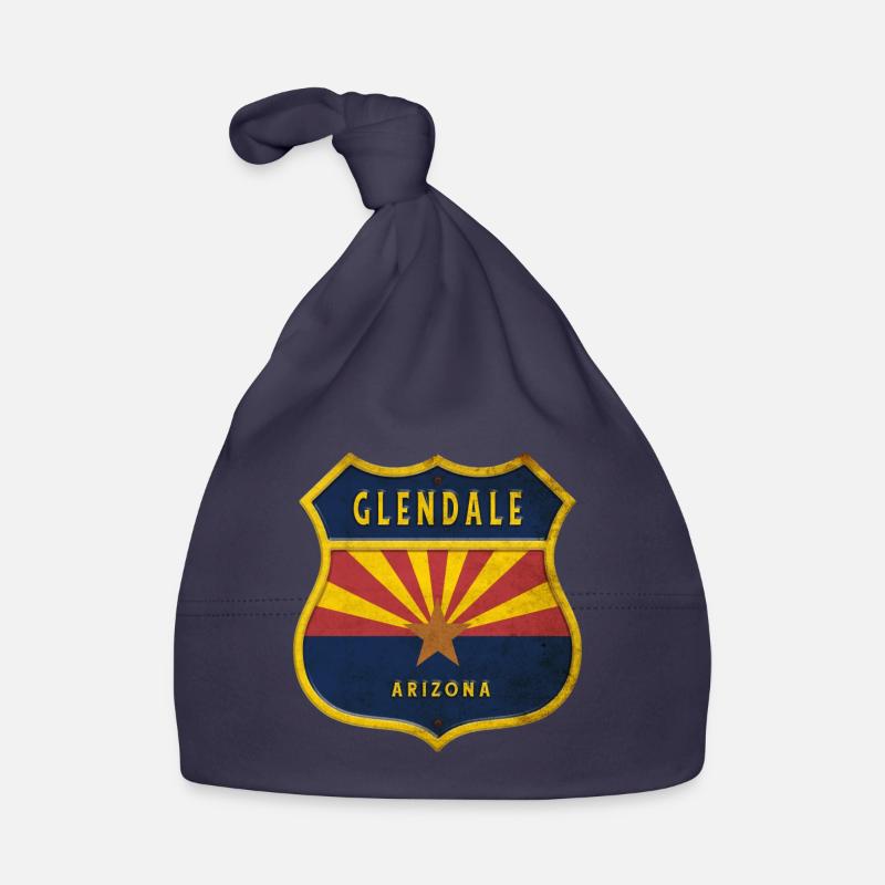 Design du blason du drapeau de Glendale Arizona Bonnet bio Bébé