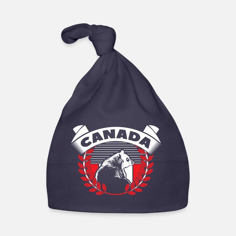 Cadeau du drapeau de la feuille d’érable du Canada Bonnet bio Bébé