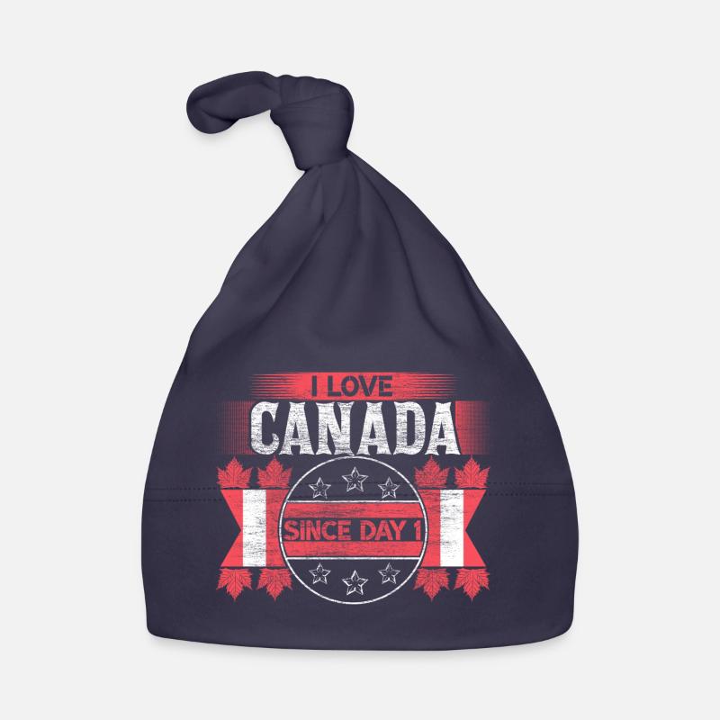 Canada Snow Origin Gift Idea Organic Baby Cap