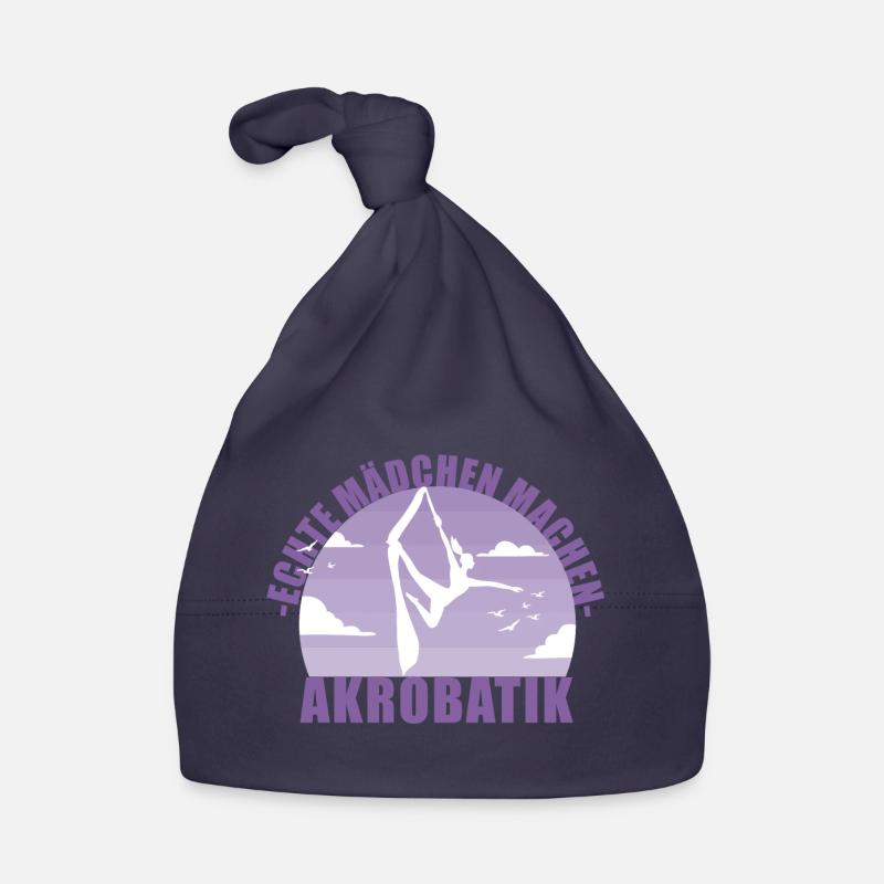 Echte Mädchen machen Akrobatik! Geschenk Baby Bio-Mütze