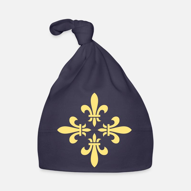 Lily Blossom Cross Pattern ORNAMENT - Vector Organic Baby Cap