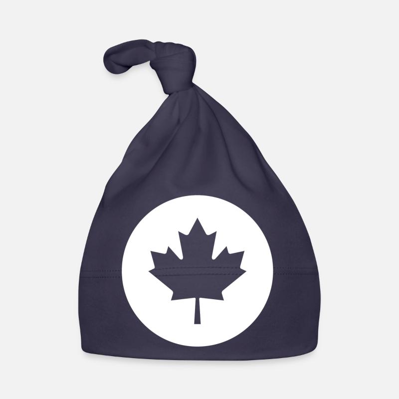Canada, j'aime le canada, j'adore le canada - Bonnet bio Bébé - marine