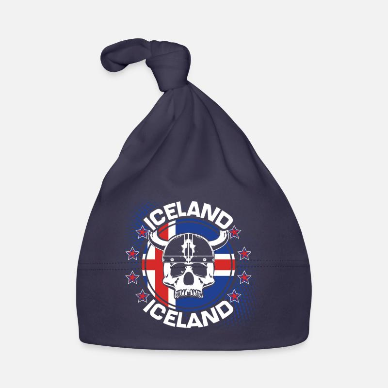 Iceland Volcano Republic Gift Idea Organic Baby Cap