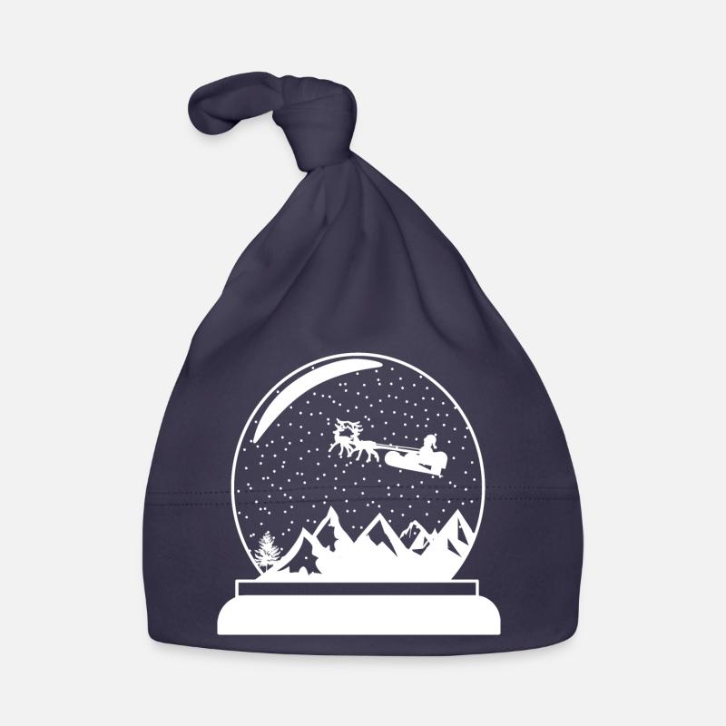 Snow Globe Conception de globe de Noël Bonnet bio Bébé