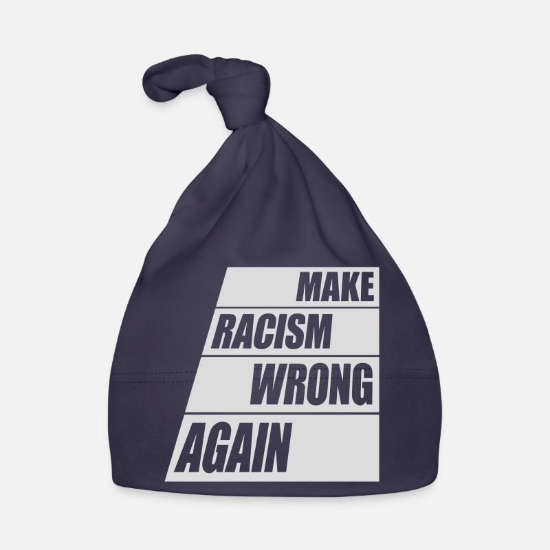 make racism wrong again Baby Bio-Mütze