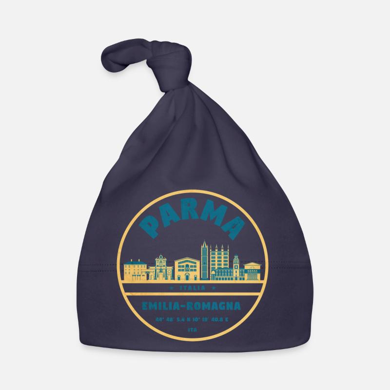 Emilia Romagna Cityscape Organic Baby Cap