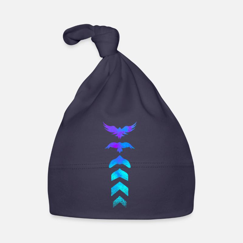 Evolution silhouette bird Organic Baby Cap