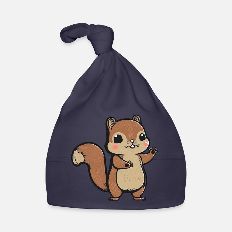 Kawaii Squirrels, Squirrels, Cheek Squirrels Organic Baby Cap