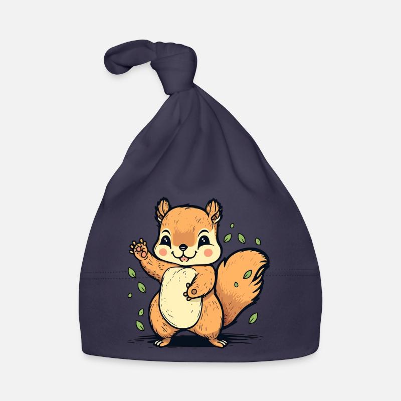 Kawaii Squirrels, Squirrels, Cheek Squirrels Organic Baby Cap