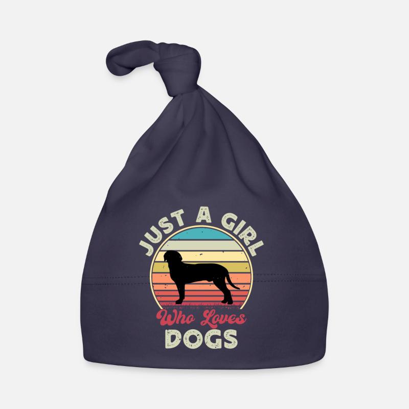 Austrian Black And Tan Hound Dog Silhouette Retro Organic Baby Cap