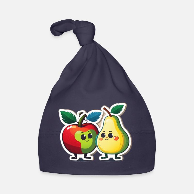 Apfel und Birne Baby Bio-Mütze