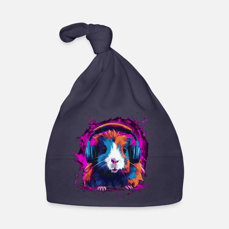 DJ cochon d’Inde Bonnet bio Bébé