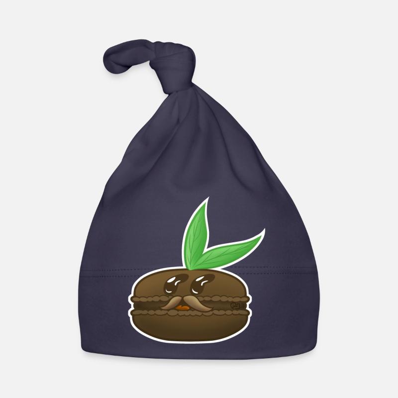 MacaronPousse ! - Bonnet bio Bébé - marine