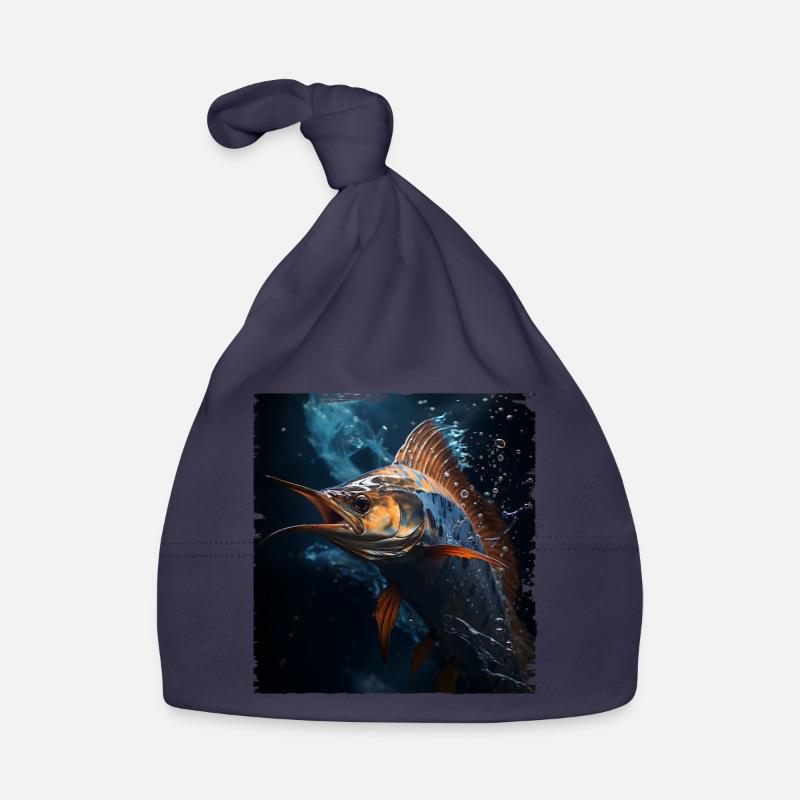 Marlin under Water Organic Baby Cap
