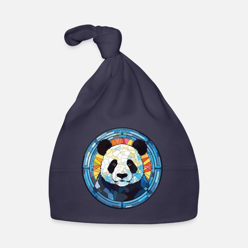 Pingouin Aquarelle colorée Illustration d’animaux Bonnet bio Bébé
