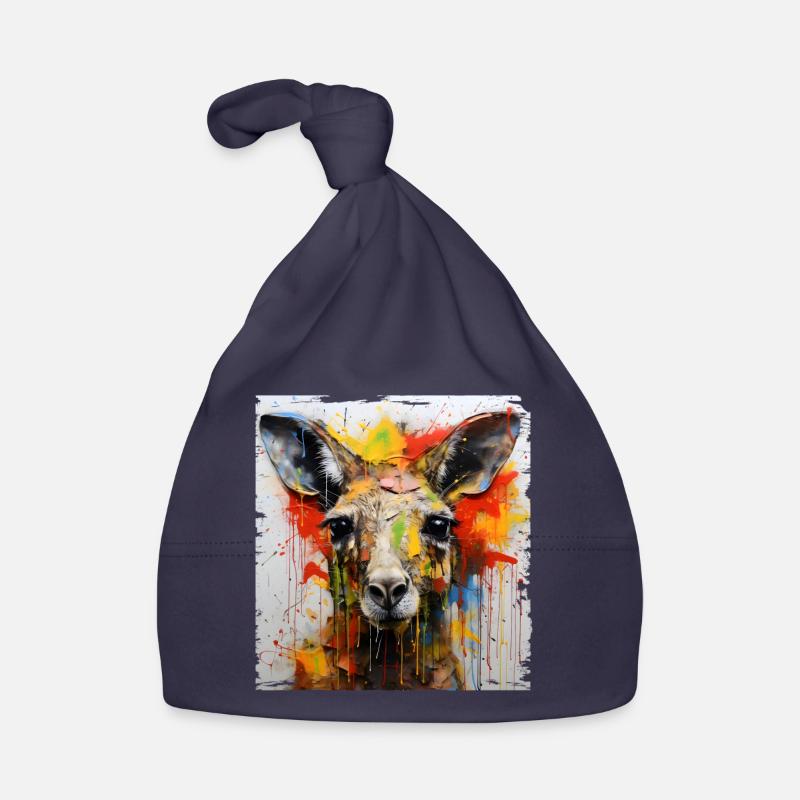 Kangaroo Graffiti Baby Bio-Mütze