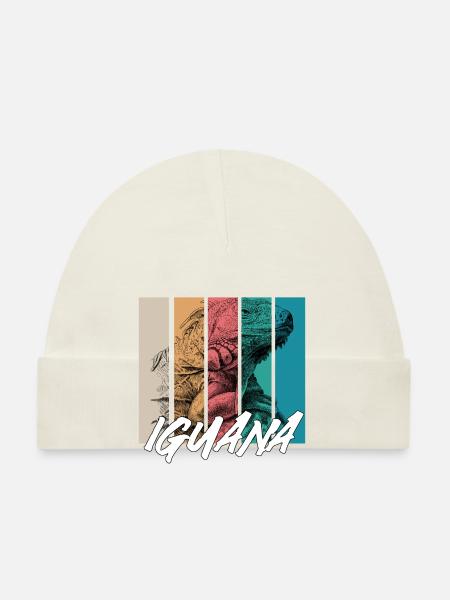 iguana - Baby Bio-Mütze - Navy - Vorne