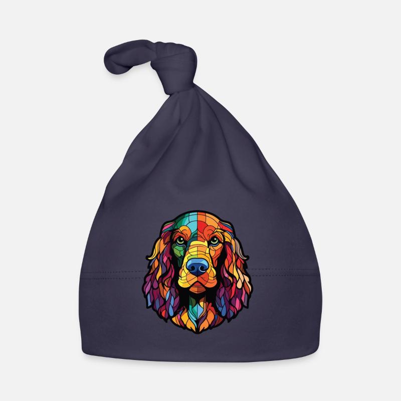 Englischer Cocker Spaniel Hunderasse Aquarellglas Baby Bio-Mütze