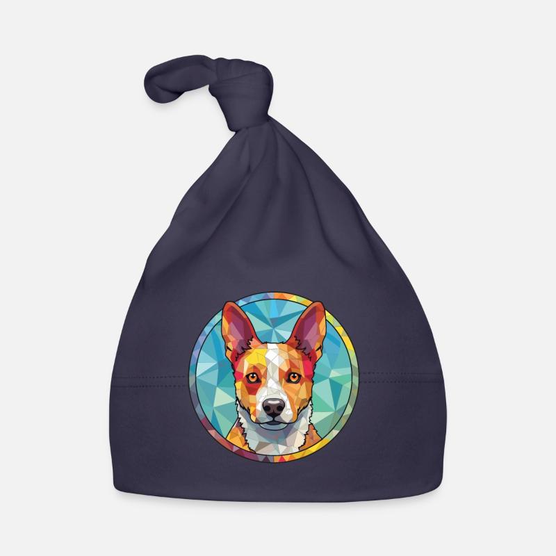 Australischer Stumpy Tail Cattle Dog Rasse Aquarell Baby Bio-Mütze