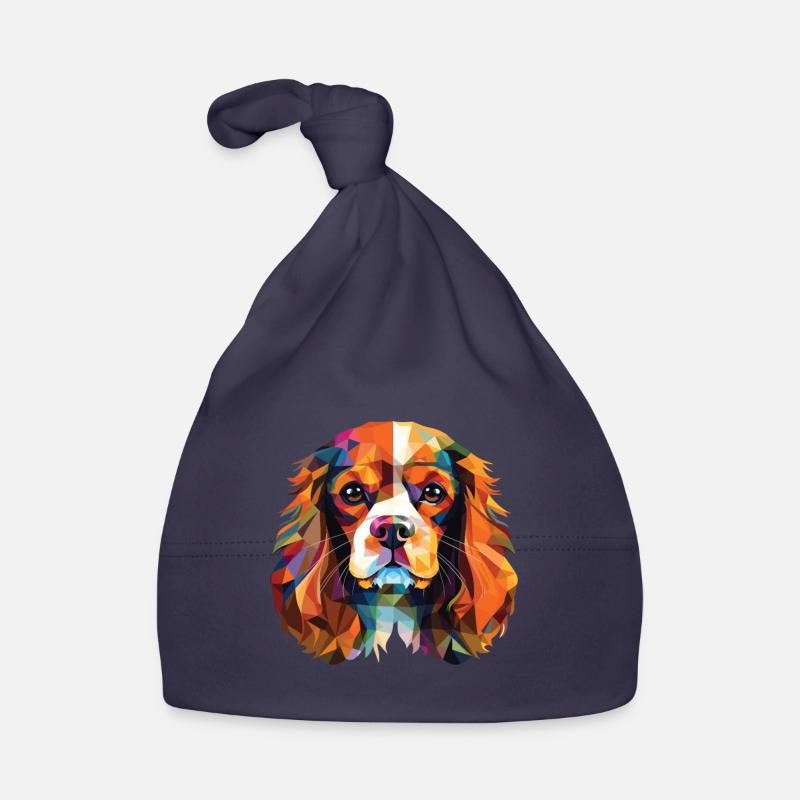 Cavalier King Charles Spaniel Hunderasse Aquarell Baby Bio-Mütze
