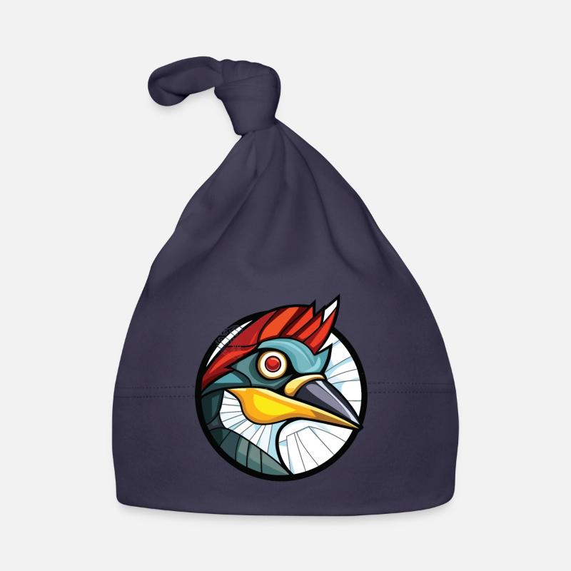 Illustration animale aquarelle colorée de pic Bonnet bio Bébé