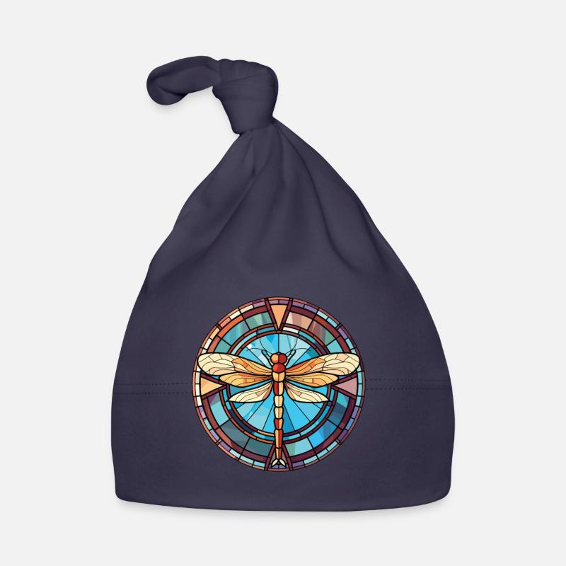 Illustration animale aquarelle colorée libellule Bonnet bio Bébé