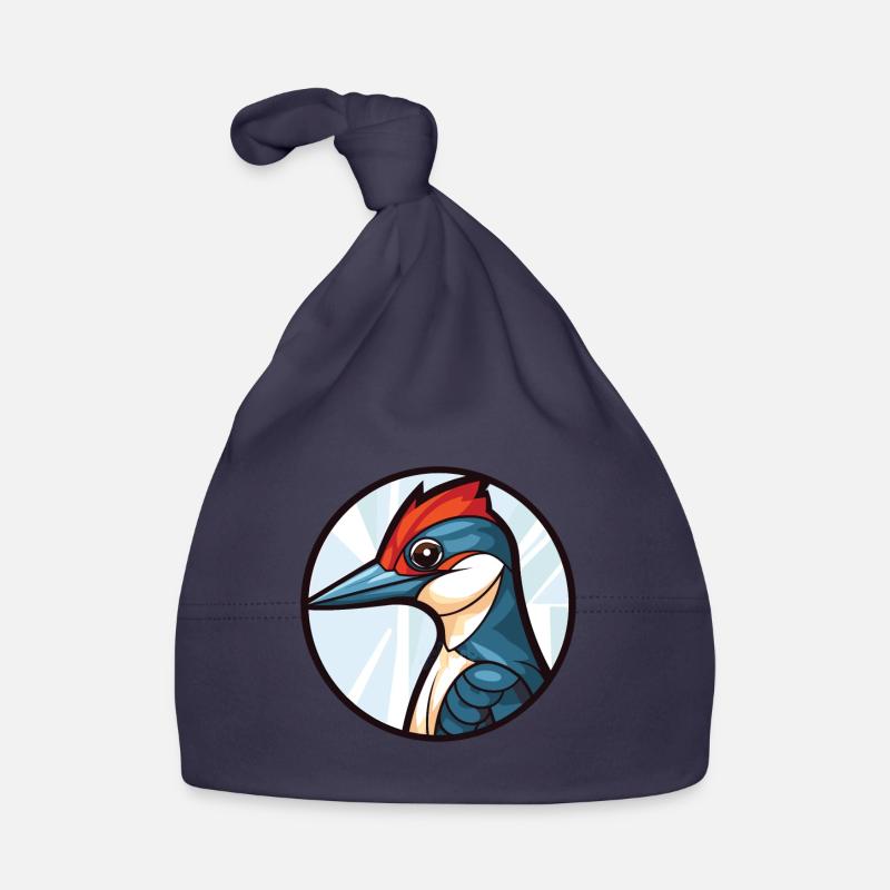 Illustration animale aquarelle colorée de pic Bonnet bio Bébé