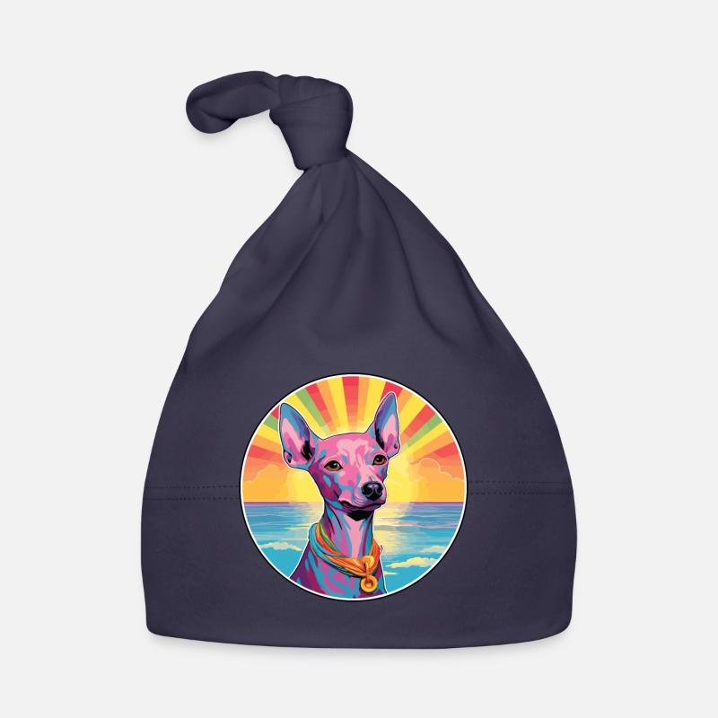Chien nu péruvien race coloré dessin animé eau Bonnet bio Bébé