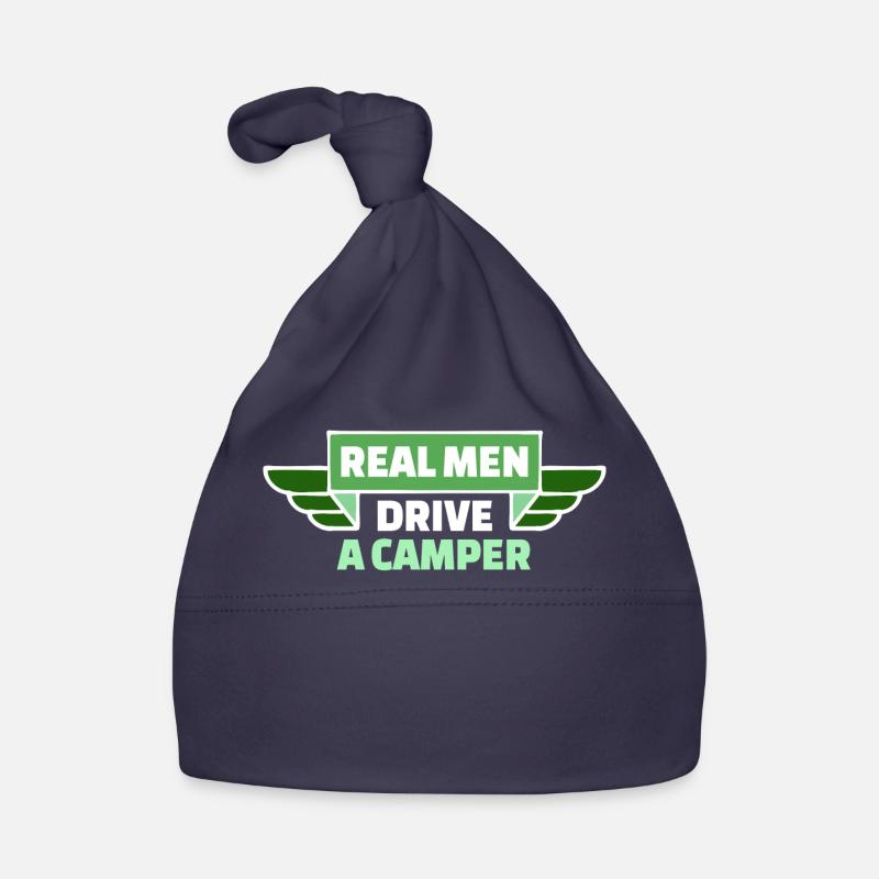 Camper Statement Camping Hiker Wanderlust Organic Baby Cap