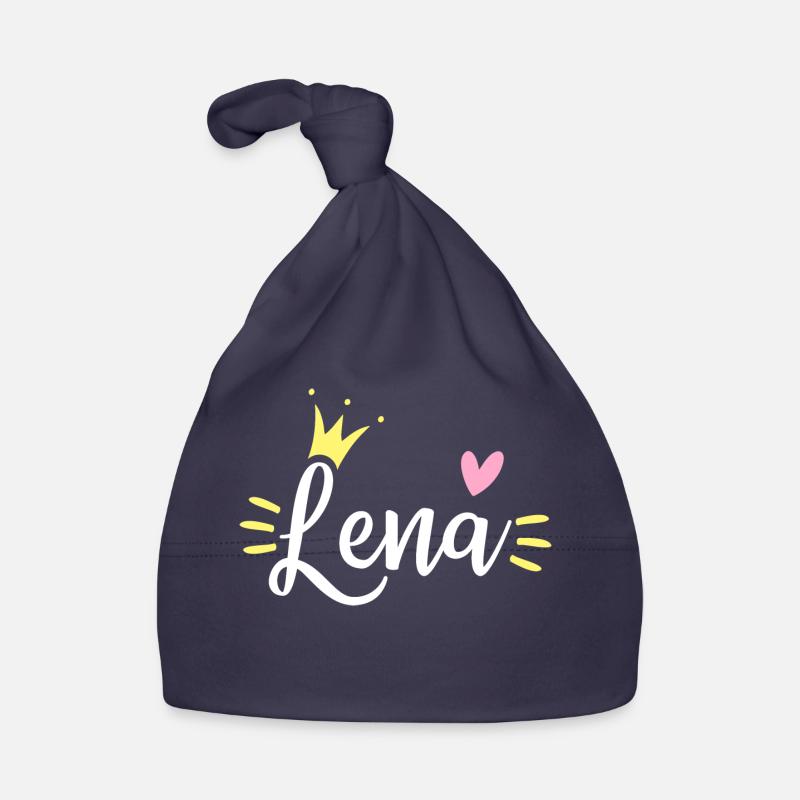 Lena Nom Couronne Bonnet bio Bébé