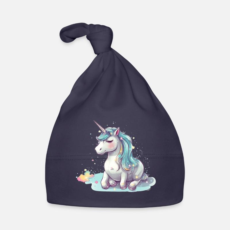 Licorne inclinable Bonnet bio Bébé