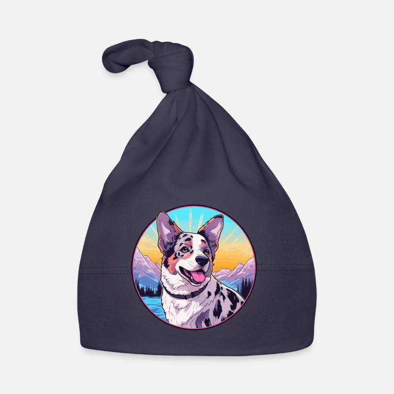 Australien Trappe Queue Bovins Chien Race Cartoon Ka Bonnet bio Bébé